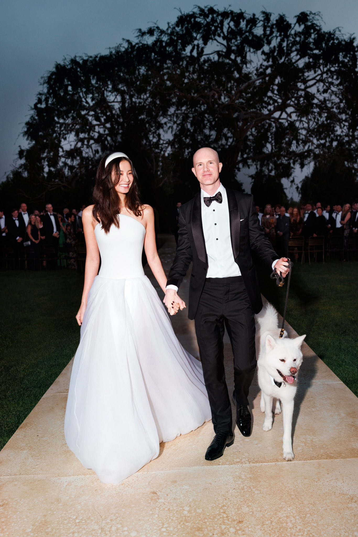 Brian Armstrong (co-founder and CEO of Coinbase) and his wife Angela