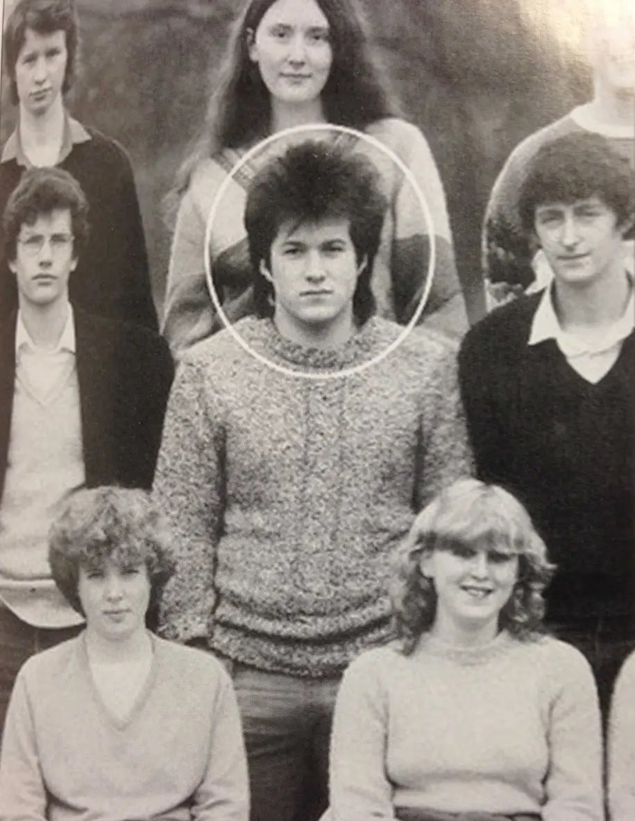 Jonny Ive (former Chief Design Officer at Apple) in high school