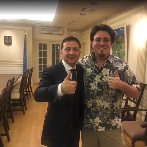 Palmer Luckey (founder of Oculus VR and co-founder of Anduril Industries) with the president of Ukraine