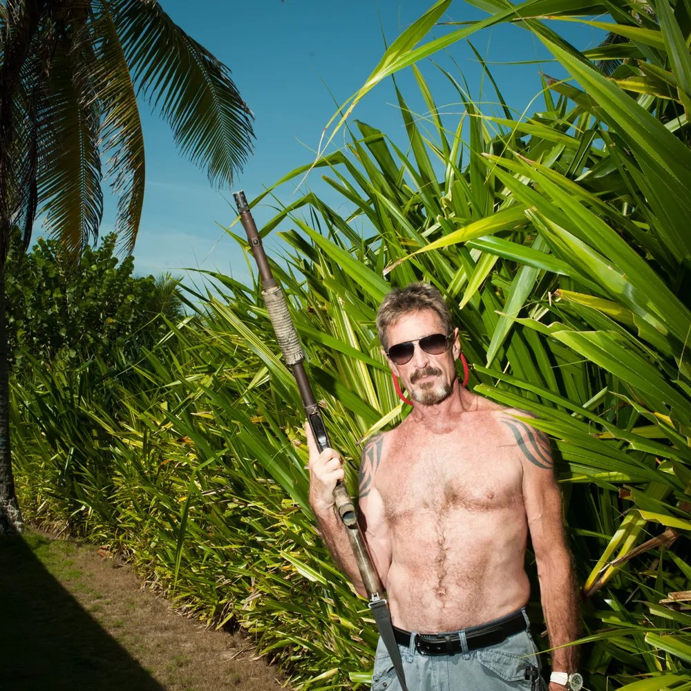 John McAfee (founder of McAfee Antivirus)