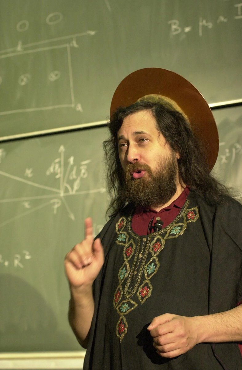 Richard Stallman (godfather of the free software movement)