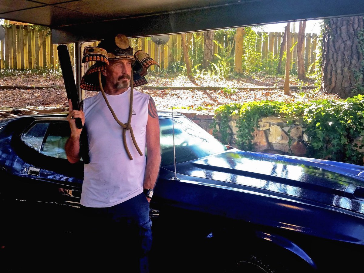 John McAfee (founder of McAfee Antivirus)